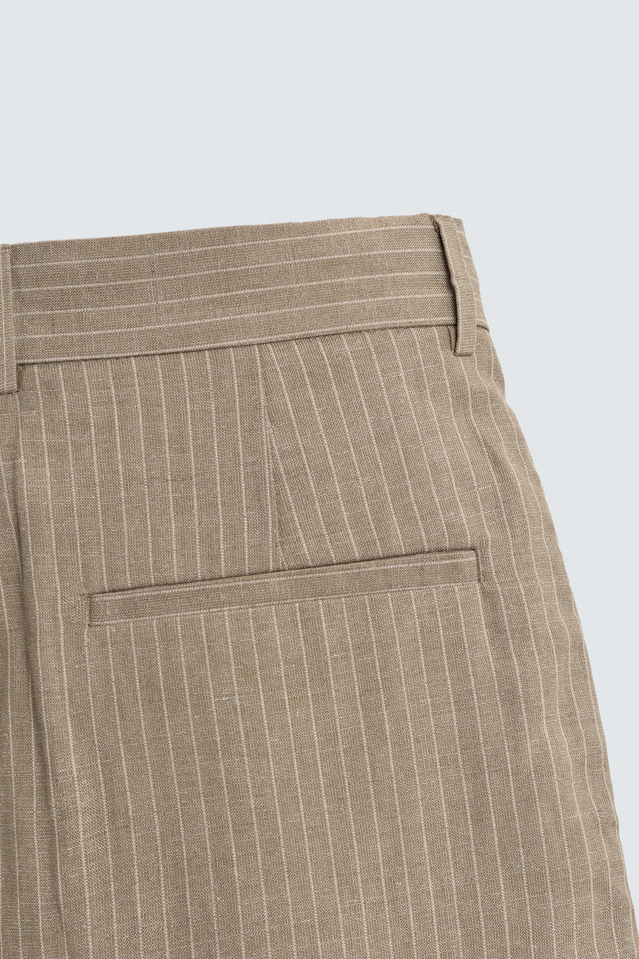 PANTALON RELAXED EN LIN ET COTON